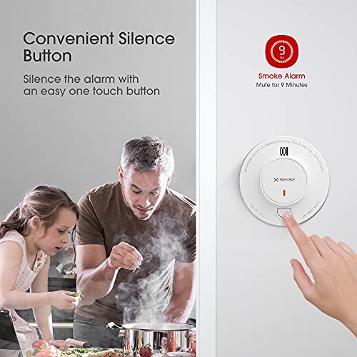 X-Sense SD2J0AX Smoke Alarm, 10-Year Battery Fire Alarm Smoke Detector thumb #3