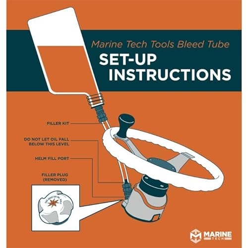 Marine Tech Tools Fill Tube, Seastar Hydraulic Steering Bleed Kit, Fits