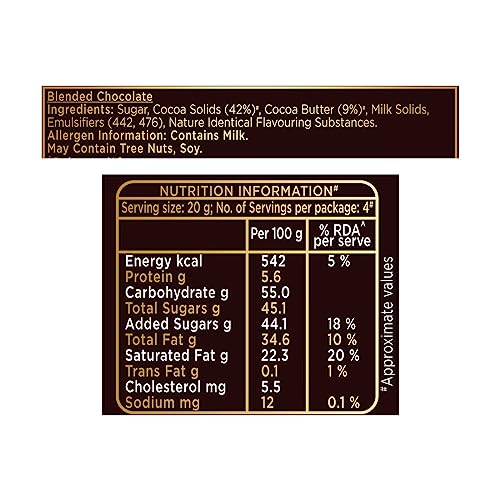 Image of Cadbury Bournville Rich Cocoa 50% Dark Chocolate Bar, 75 Gm (Pack Of 10)