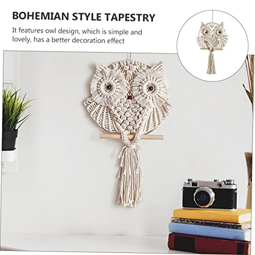 Tenture macramé hibou cabilock une idee cadeau originale de deco - 4