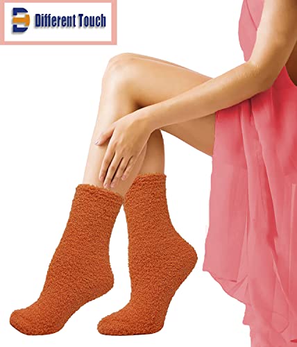 Image of Different Touch 24 Pairs Women Wholesale Bulk lot Cozy Fuzzy Non Skid Slipper Socks