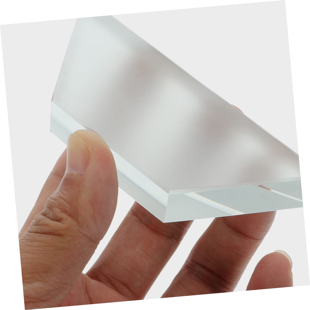 FUNOMOCYA 3pcs Trapezoidal Glass Block Teaching Aid Lenses Lens for Learning Physical Experiment Equipment Physics Teaching Student Experiment Equipment Simple Teaching Equipment