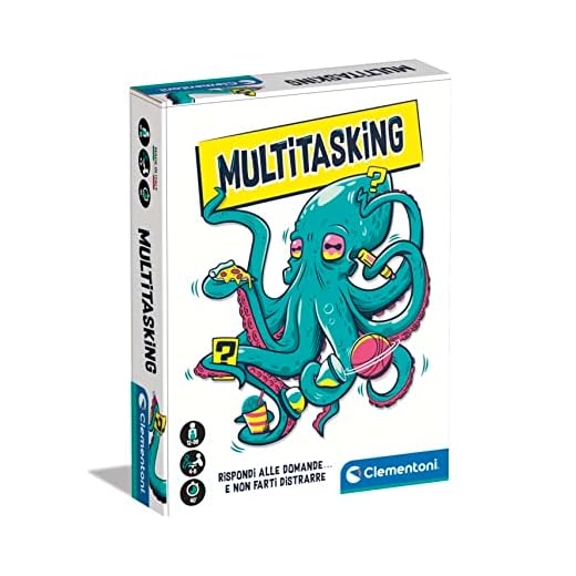 Clementoni- Party Game-Multitasking Tavolo, Mazzo di Carte, Gioco di società Adulti, 4-8 Giocatori-Made in Italy, Colore Italiano, 16778