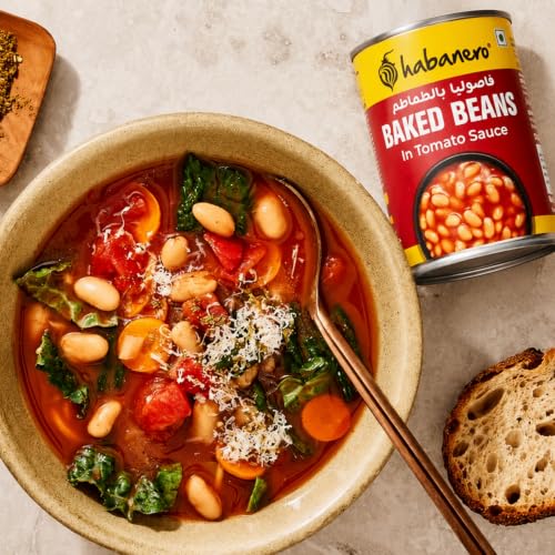 Image of Habanero Baked Beans in Tomato Sauce | Ready to Eat Baked Beans | High Protein & High Fibre | Breakfast Beans | 400g