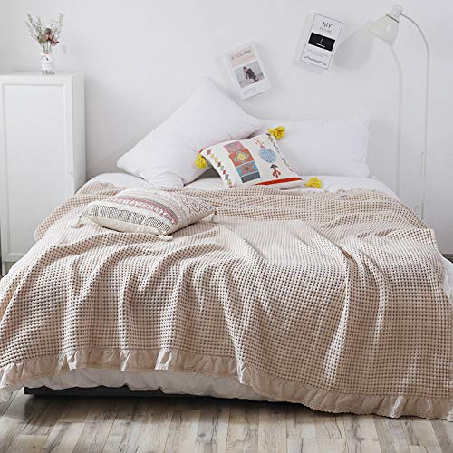 Blanket Spring Summer Cotton Gauze Muslin Throw Blanket On Bed