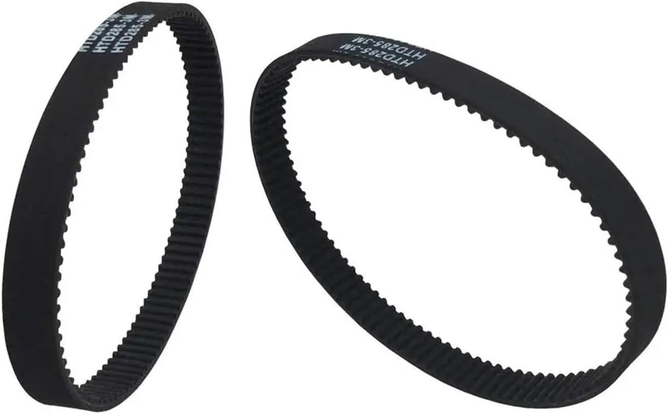 Pack of 2pcs 3 M Round Rubber Timing Belts in Closed-Loop 201mm Length 67 Teeth 6mm Width Industrial Drive Belts