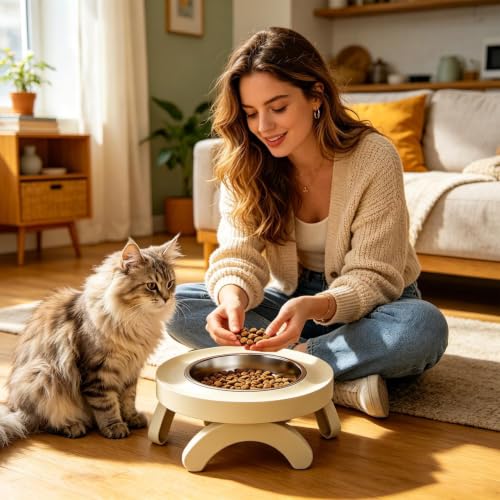 Gamelle surélevée pour chat et gamelle d'eau surélevée pour chien maison - 6