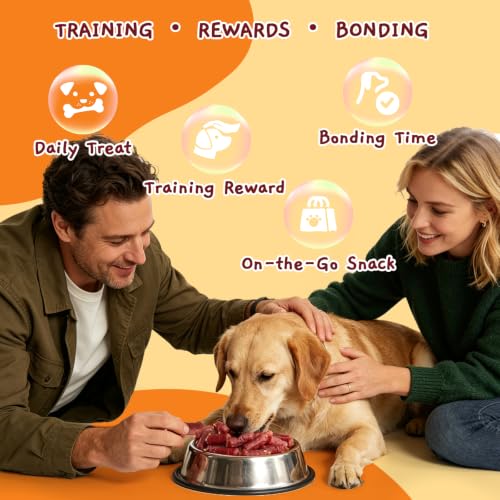 Image of Jungle Calling 66-Count Soft Duck Sausage Treats for Small & Medium Dogs