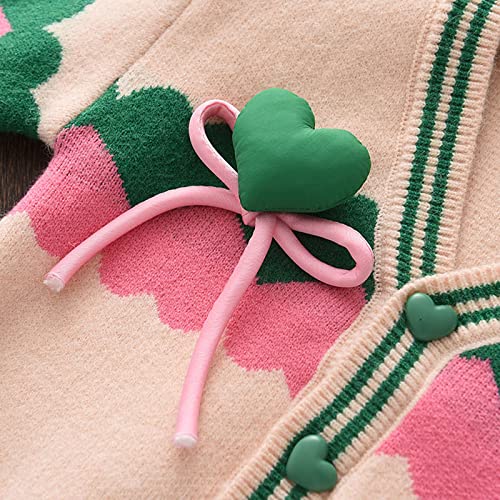 Kids Warm Sweater Toddler Girls Winter Love Prints Sweater Long Sleeve Warm Knitted Pullover Knitwear Xmas Tops3