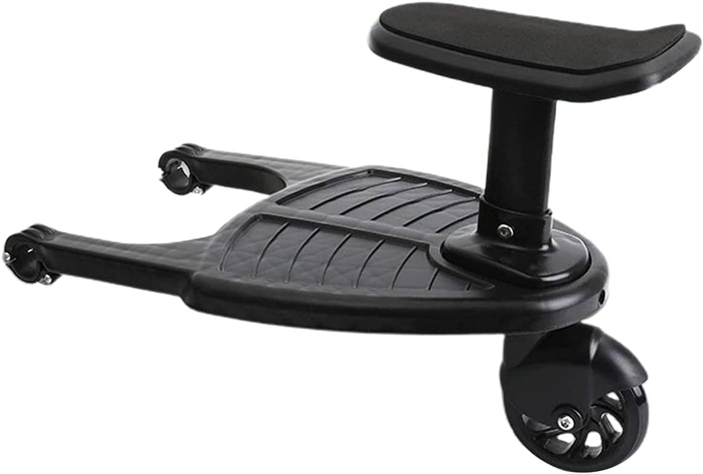 Tabla de cochecito, plataforma universal para skate, comodidad para caminar para casa y jardín y mejora el hábitat (Negro)