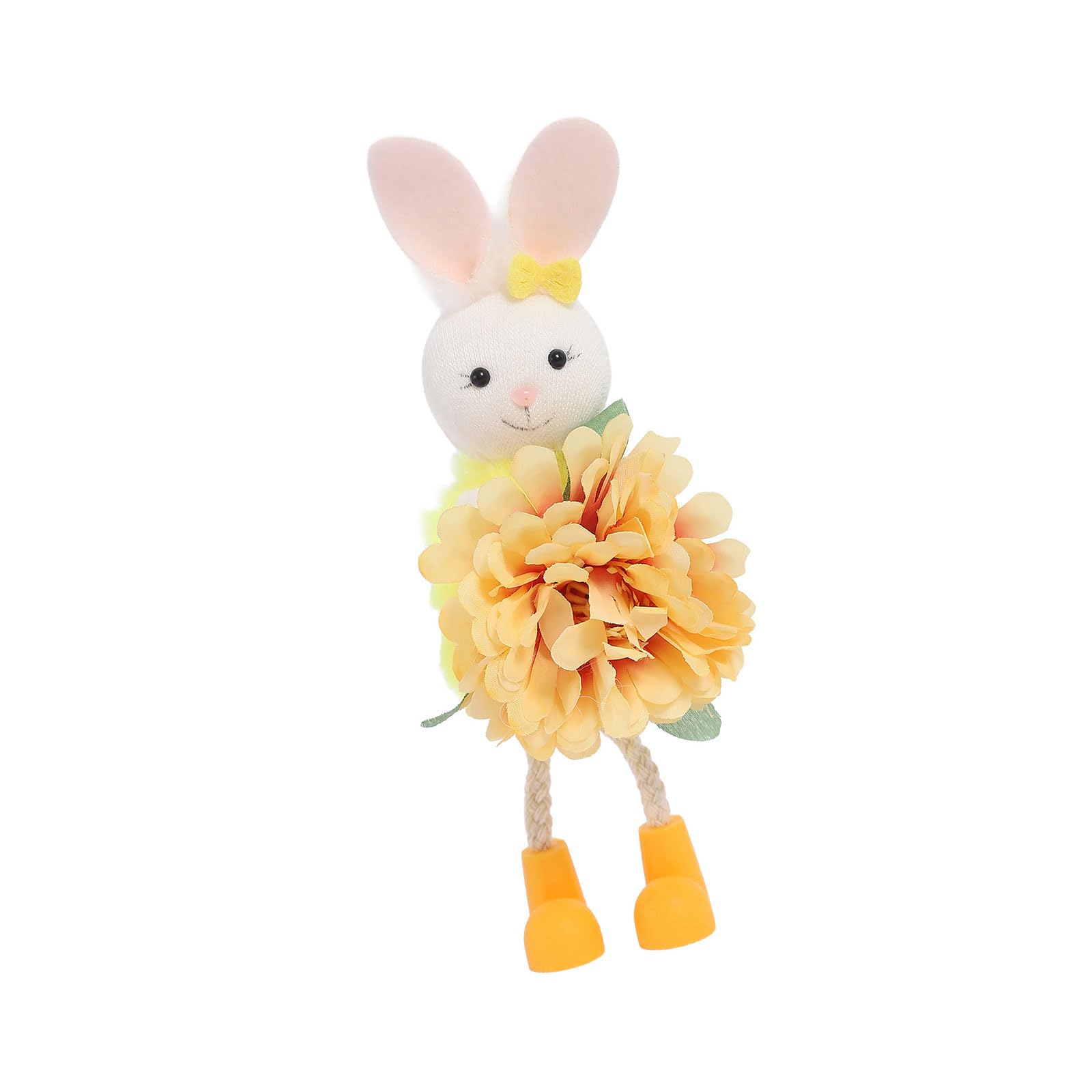 Creative Angelic Rabbits Hanging Decoration Floral for Easter Celebration Accessory Flower Angelic Decoration