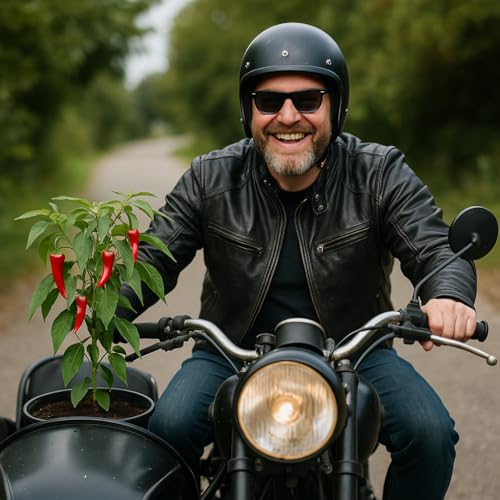 Schlump-Chili⎥Der schärfste Biker der Welt - ein witziges, originelles & cooles Präsent für echte Männer auf 2 Rädern.