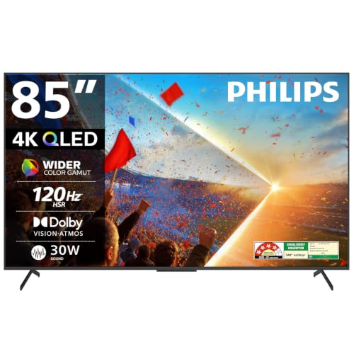 Image of PHILIPS 217 cm (85 inch) 8101 Series 4K Ultra HD Smart QLED Google TV 85PQT8101 /94