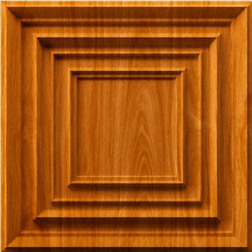 Image of Kayra Decor 3D PVC Wall Panels for Bedroom & Living Room | Accent Design | Teak Wood Color | 19.7 x 19.7 Inch | Pack of 12 | 32.28 Sq Ft