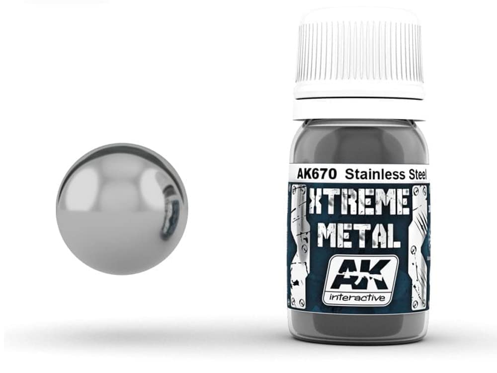 AK Interactive670 XTREME METAL STAINLESS STEEL (30ml)