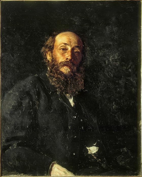 Portrait de Nikolai Gay par Repin | Toile d'art haute définition 60x90cm
