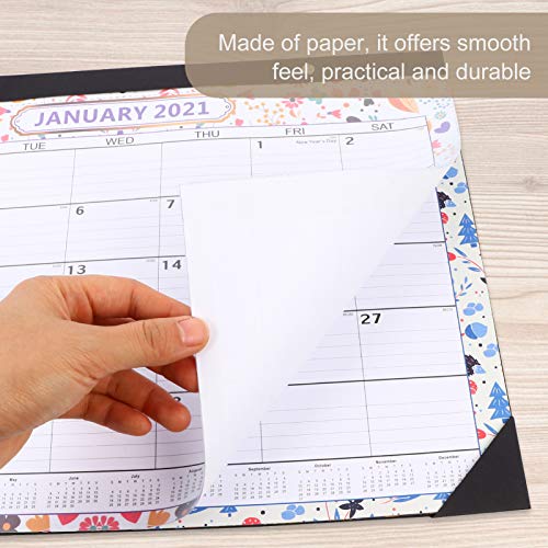 BESPORTBLE 2021 Calendário de parede mensal para pendurar na parede, calendário de parede, estampa d