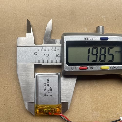 2er Set 3,7V 200mAh LiPo Akku 502030, JST 2.0 Stecker, wiederaufladbar, für DIY Projekte, RC Modellbau, Drohne, LED und kleine elektronische Geräte – Bild 7
