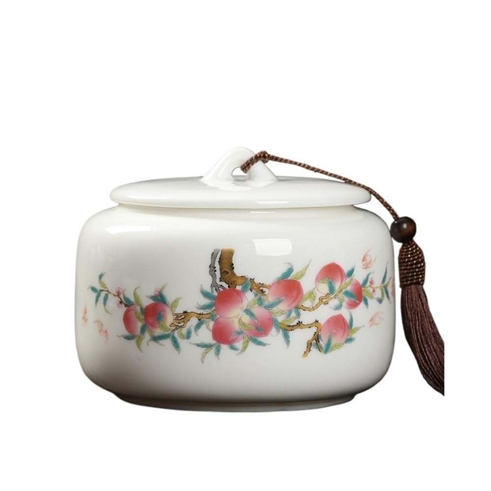 Stroage Jar Tea Canister With Lid Large Capacity Storage Jar Sugar(Pink)