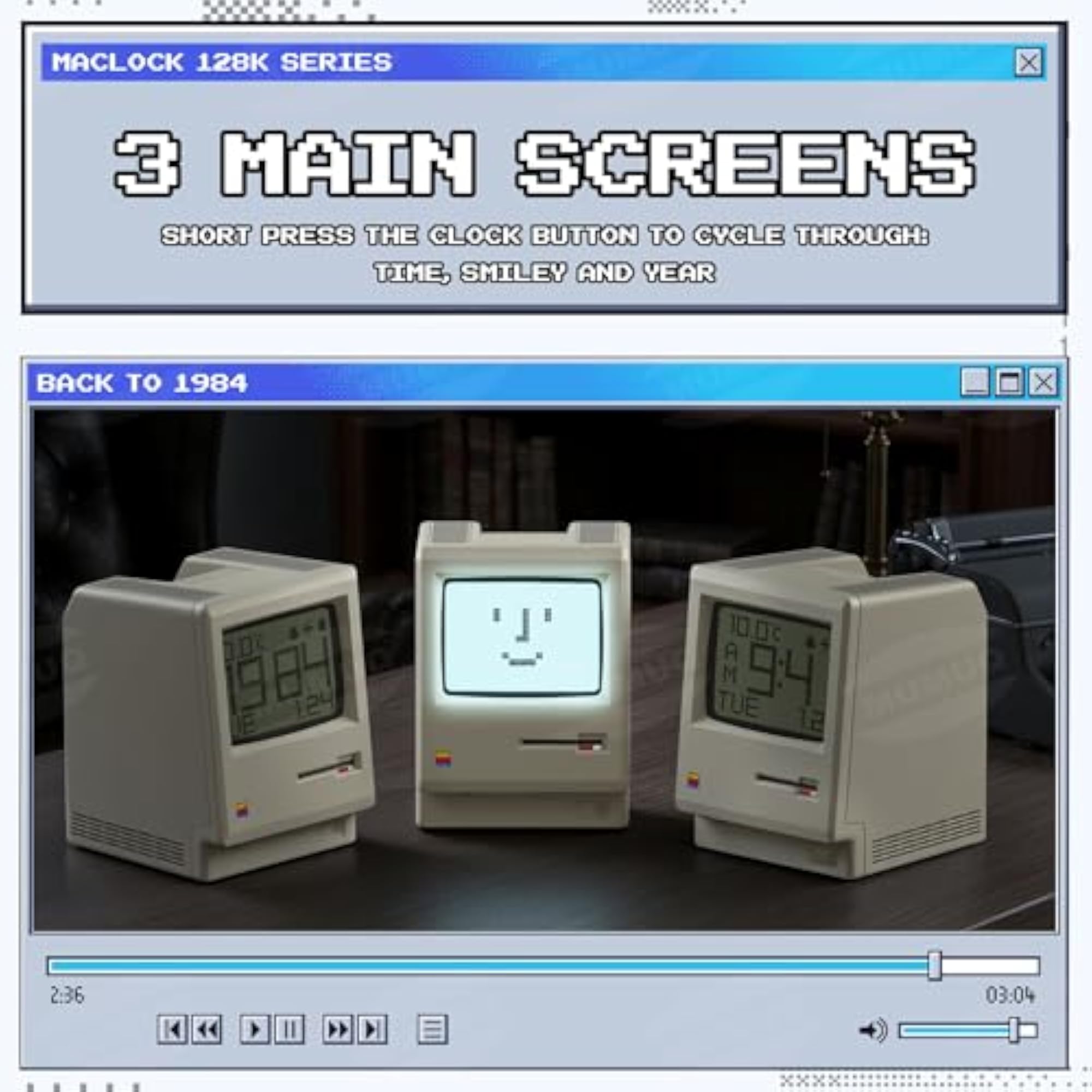 Retro Pixel Alarm Clock
