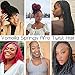 Springy Afro Twist Hair 8 Packs Marley Twist Braiding Hair Pre Separated Spring Twist Hair for Faux Locs Crochet Hair Kinky Twist for Braiding Synthetic Hair Extensions (1b#, 24inch(Pack of 8)