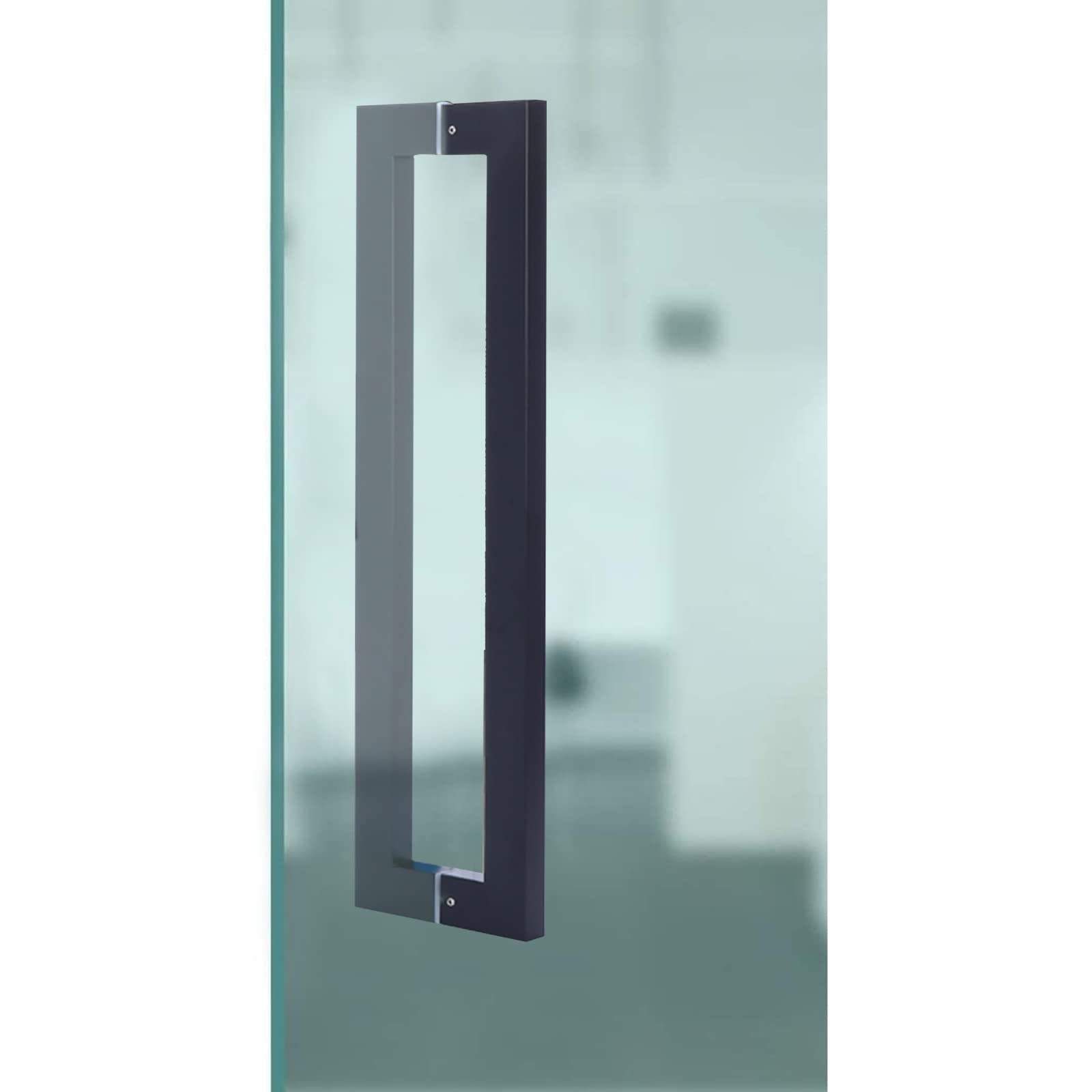 CWCQGH for Barn Doors/Shower Doors/Glass Doors,Sliding Heavy-Duty Commercial Handle Bar Pull Push,Black-Length 120cm