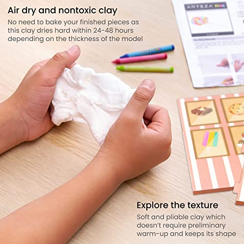 Arteza Kids Air Dry Clay, Sweet Shop Medium Modeling Clay Kit And Arteza Kids Air Dry Modeling Clay Kit, Art And Craft Supplies For Learning And Developing #TOP2