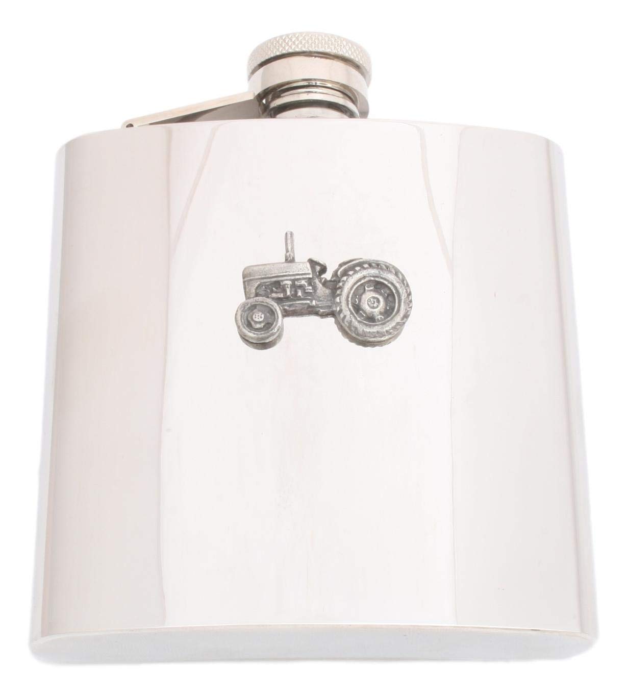 Gamekeepers Cottage gifts Tractor Stainless Steel Hip Flask With FREE ENGRAVING Gift 375