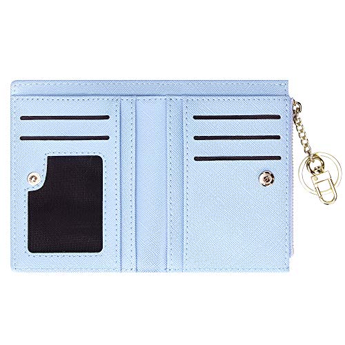 FEITH&FELLY Small Bifold Wallet for Women Zipper Coin Purse Credit Card Holder3