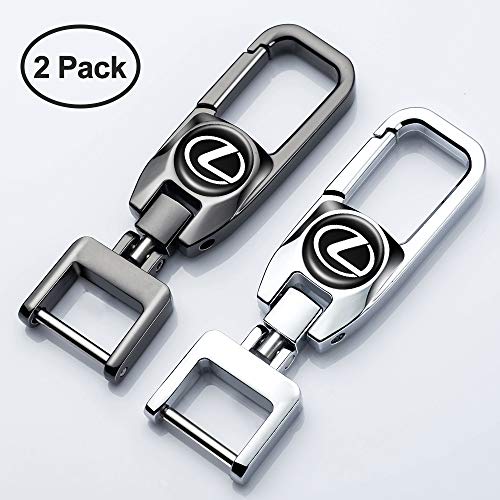 HEY KAULOR Car Logo Key Chain Key Ring for Lexus Business Gift Birthday Present for Men and Woman Pack of 2 …