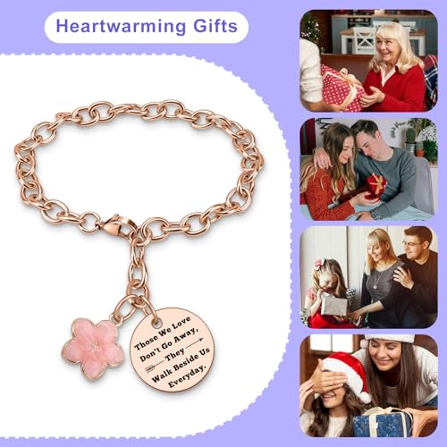 Image of DlaeKua Bereavement Gift Bracelet Sympathy Gift for Loss of Mother Father Memorial Gifts for Loss of Husband Sister Remembrance Gifts