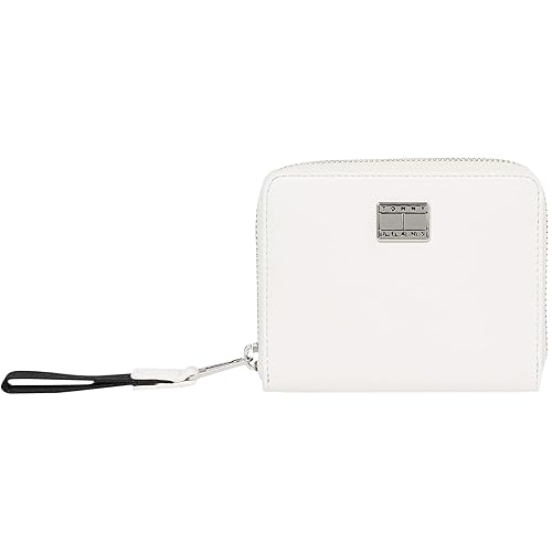 Tommy Jeans Donna Portafogli American Cool con Zip, Avorio (Ancient White), Taglia Unica
