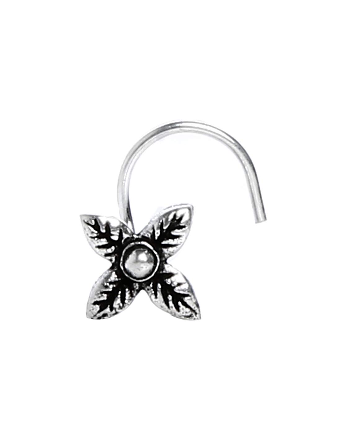 Abhooshan Tribal look Nose Pin with wire in 92.5 Silver for women and Girls. Piercing Required (B07G9BQXZ5) Amazon Price History, Amazon Price Tracker