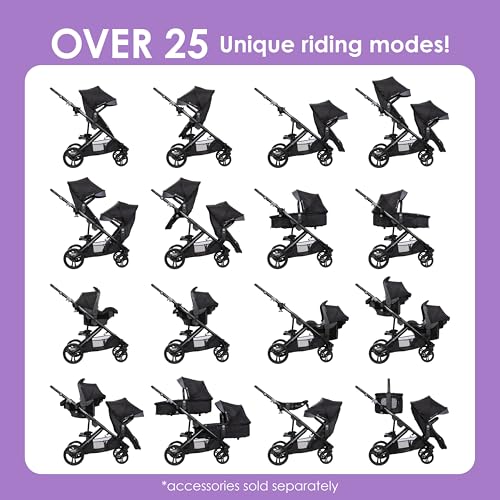 Baby Trend Morph Single to Double Modular Stroller, Dash Black - image 4