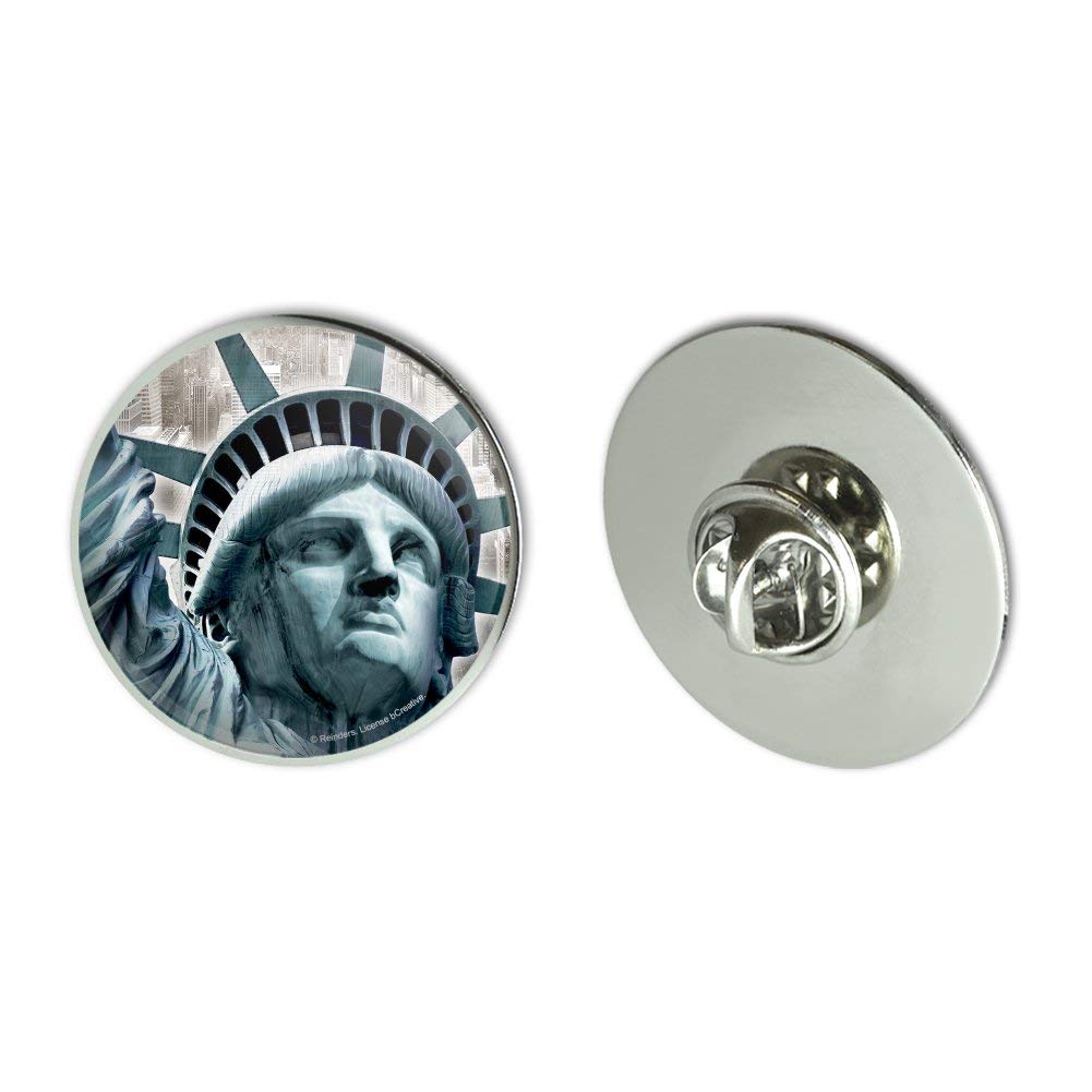 Statue of Liberty New York City Metal 1.1" Tie Tack Hat Lapel Pin Pinback
