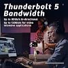 Dock OWC Thunderbolt 5 con 11 puertos | 4x Thunderbolt 5 80/120Gb/s - 140W PD - 2x USB-A (10Gb/s) - USB-A (5Gb/s) - 2.5GbE - lector SD y microSD - entrada/salida de audio 6