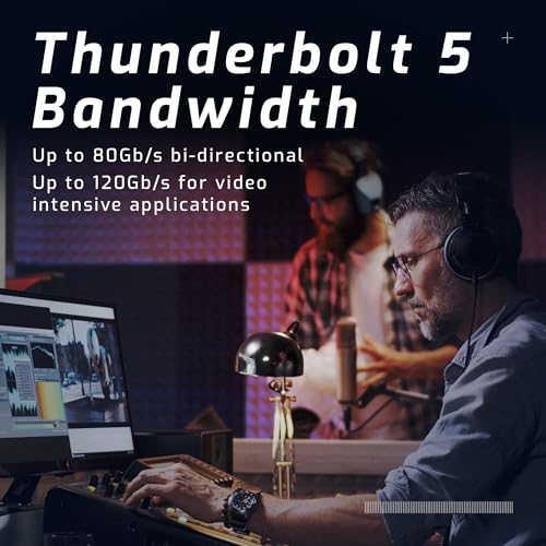 Image of OWC 11-Port Thunderbolt 5 Docking Station, 2.5GbE, SD /Micro-SD Card Reader, Audio in /Out Jack, USB 3.2 Type-A Ports, 140W Power Delivery