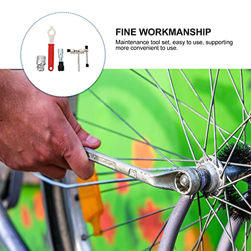 BESPORTBLE 4Pcs Mountain Bike Repair Tool Kit de Bicicleta Crank Extrator Removedor de Suporte Infer