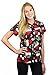 Produktbild V.H.O. Funky Hawaiibluse Hawaiihemd, Kurzarm, Weihnachten, Christmas Hats, Schwarz, XXL
