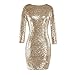 Produktbild Styledresser-Vestiti Damen Column Kleid, Getrickt, 29.11, Gold, 29.11 M