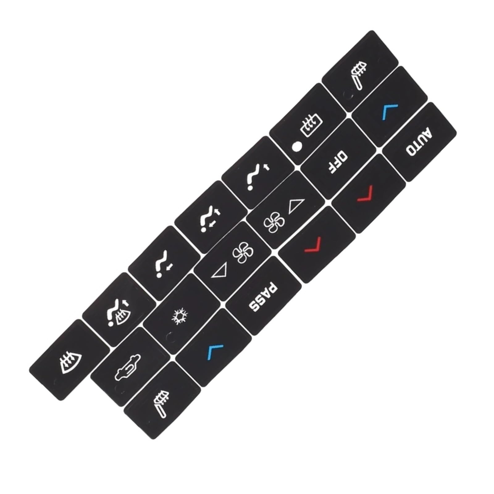 Dash Button Stickers Compatible with Buick for Lacrosse 2005 2006 2007 2008 2009 1pc Sticker Interior Repair Black Button Climate Control Decal Replacement