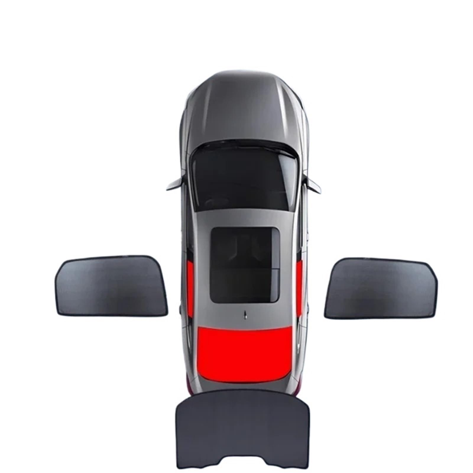 Parasole de Auto per Q7 4L MK1 2006-2015 2007 | Parasole Parabrezza Isolamento termico Tende Privacy Finestra Visiera(3 piece Sunshade)