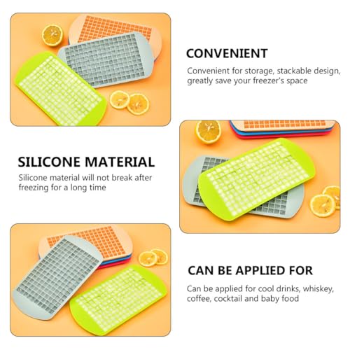 Bandeja flexible para cubitos de hielo de silicona 2 piezas miniatura 5