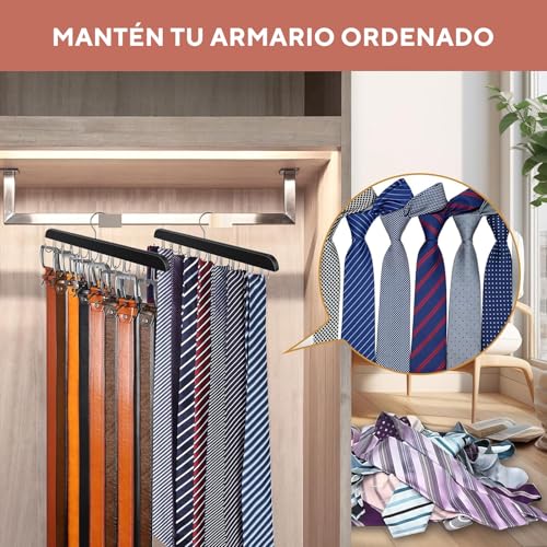Recopilación de Perchas y colgadores para corbatas disponible en línea. 18 Perchas y colgadores para corbatas marca DASKING (3)