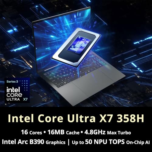 Image of Hotface Customized Laptop, Created Using Acer Swift 16 AI 16 inch 3K OLED Touchscreen Laptop, Intel Core Ultra X7 358H, 16GB RAM, 512GB /1TB /2TB SSD, Intel Arc B390, Backlit Keyboard, Win 11 Pro, Gray