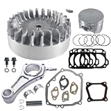 Aluminum Flywheel Billet Rod（3.308） Kit With 70mm Flat Top Piston for Predator 212cc Non-Hemi Engine