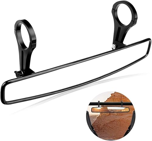 Amplio retrovisor espejo para carrera con abrazadera de 2 para POLARIS RZR XP 900 Can Am Maverick 44 cm Abrazadera