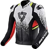 revit lederkombi erfahrungen Monaco Performance Rindleder REV\'IT! Kombijacke Lederkombi Motorradjacke m. Protektoren Quantum 2 Pro Air Lederjacke weiß/neon-rot 52, Herren, Sportler, Ganzjährig