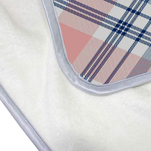 Top Carpenter Baby Kids Cozy Warm Throw Thermal Soft Bed Blanket 50X60 In Pink Blue Tartan Flannel Fleece Blanket #TOP4