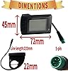 NULKOMMA OMT-M3 OMT-3S Electric Bicycle LCD Display Meter 36V 48V Electric Bike Computer E-Bike Conversion Kit for Mountain Bike Modification (M3 5PIN) #1